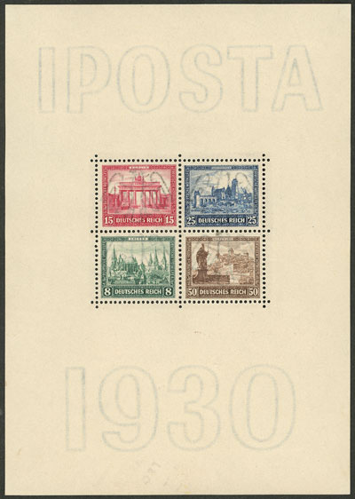 Lot 53 - germany souvenir sheets -  Guillermo Jalil - Philatino Auction # 2629 WORLDWIDE + ARGENTINA: General August auction