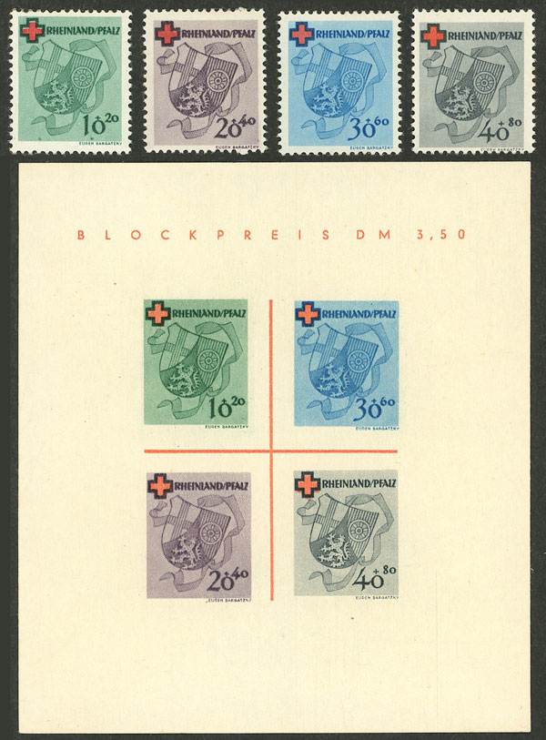 Lot 167 - germany - french occupation rheinland-pfalz - Guillermo Jalil - Philatino Auction # 2629 WORLDWIDE + ARGENTINA: General August auction Lot 167 - germany - french occupation rheinland-pfalz - Guillermo Jalil - Philatino Auction # 2629 WORLDWIDE + ARGENTINA: General August auction