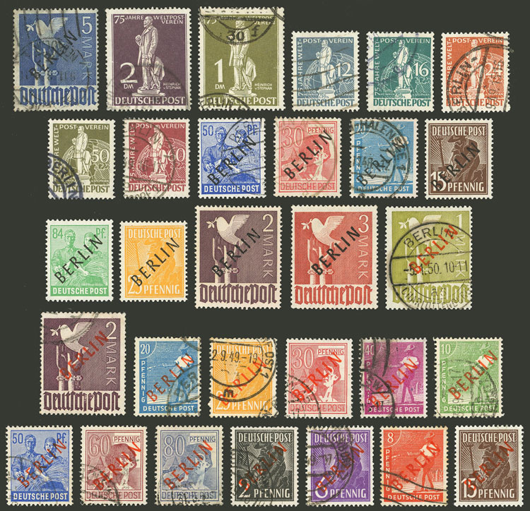 Lot 172 - GERMANY WEST BERLIN Lots and Collections - Guillermo Jalil - Philatino Auction # 2629 WORLDWIDE + ARGENTINA: General August auction Lot 172 - GERMANY WEST BERLIN Lots and Collections - Guillermo Jalil - Philatino Auction # 2629 WORLDWIDE + ARGENTINA: General August auction