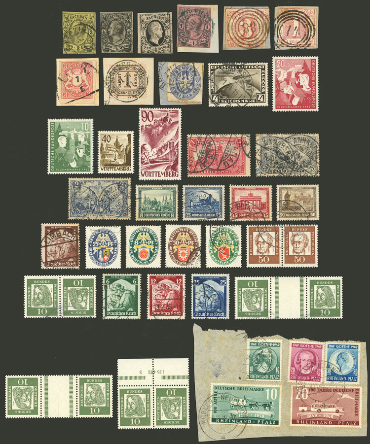 Lot 129 - germany Lots and Collections - Guillermo Jalil - Philatino Auction # 2629 WORLDWIDE + ARGENTINA: General August auction Lot 129 - germany Lots and Collections - Guillermo Jalil - Philatino Auction # 2629 WORLDWIDE + ARGENTINA: General August auction