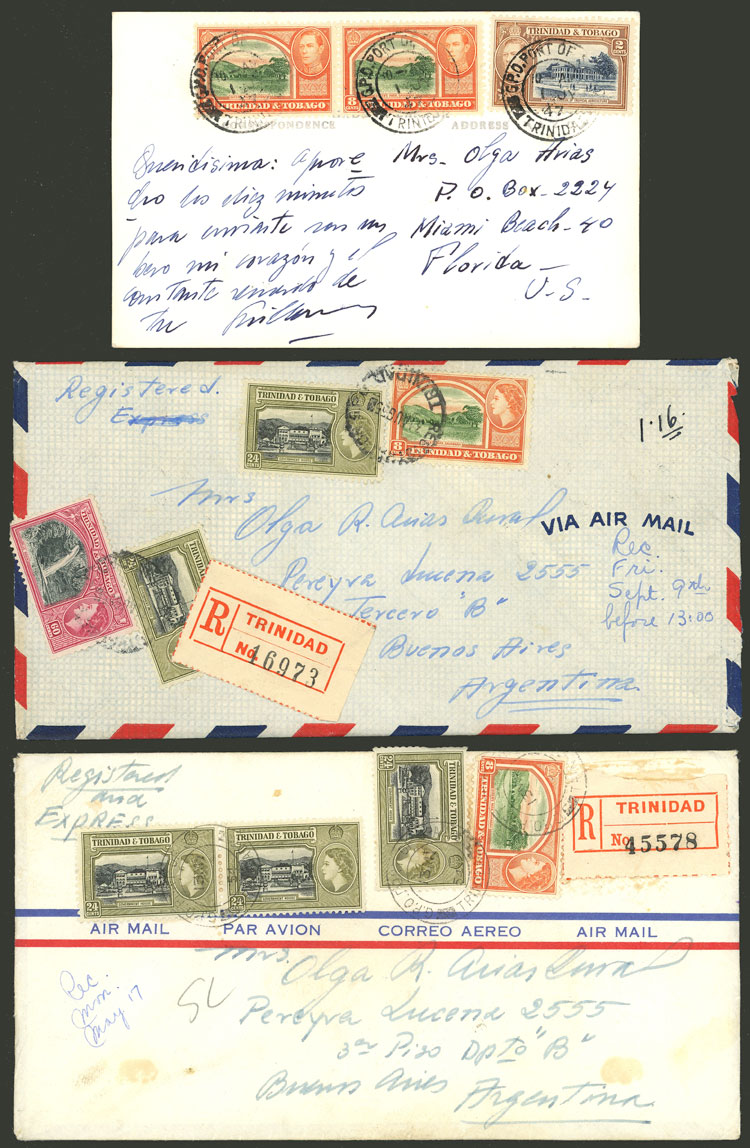 Lot 2362 - Trinidad & Tobago postal history - Guillermo Jalil - Philatino Auction # 2629 WORLDWIDE + ARGENTINA: General August auction Lot 2362 - Trinidad & Tobago postal history - Guillermo Jalil - Philatino Auction # 2629 WORLDWIDE + ARGENTINA: General August auction