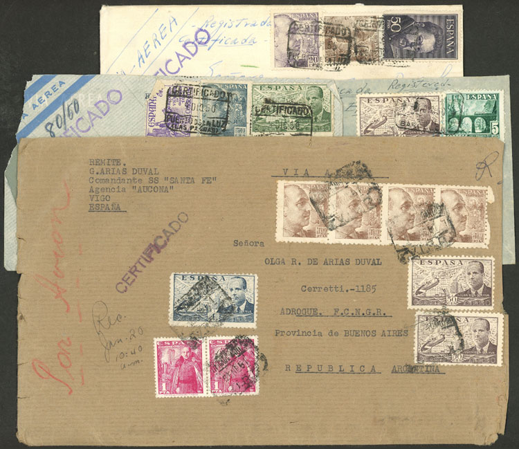 Lot 1336 - Spain postal history - Guillermo Jalil - Philatino Auction # 2629 WORLDWIDE + ARGENTINA: General August auction Lot 1336 - Spain postal history - Guillermo Jalil - Philatino Auction # 2629 WORLDWIDE + ARGENTINA: General August auction