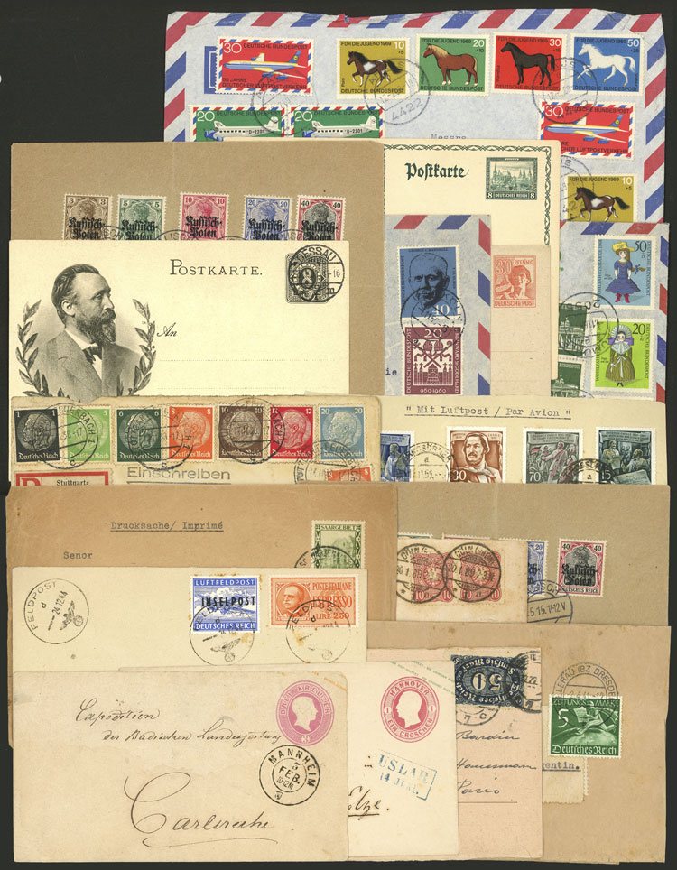 Lot 58 - germany postal history -  Guillermo Jalil - Philatino Auction # 2629 WORLDWIDE + ARGENTINA: General August auction