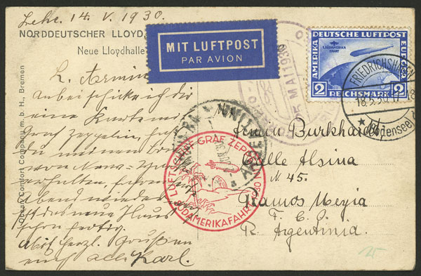 Lot 71 - germany postal history -  Guillermo Jalil - Philatino Auction # 2629 WORLDWIDE + ARGENTINA: General August auction