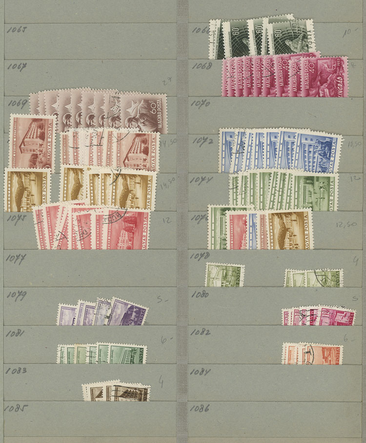 Lot 1611 - Hungary Lots and Collections -  Guillermo Jalil - Philatino Auction # 2629 WORLDWIDE + ARGENTINA: General August auction