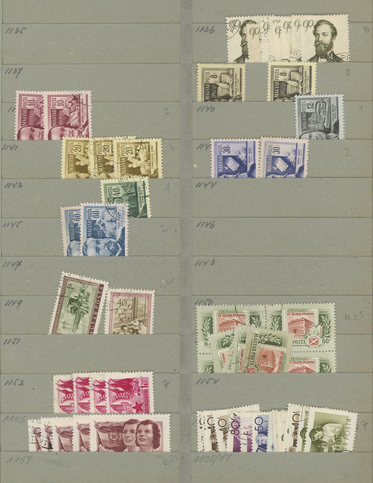 Lot 1611 - Hungary Lots and Collections -  Guillermo Jalil - Philatino Auction # 2629 WORLDWIDE + ARGENTINA: General August auction