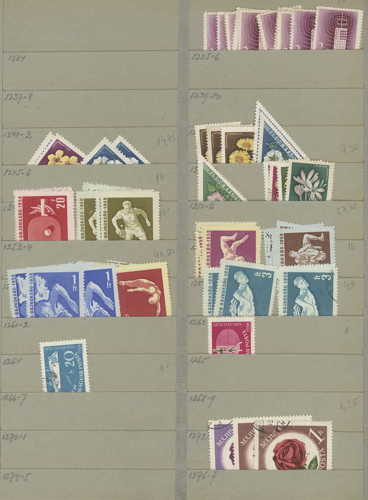 Lot 1611 - Hungary Lots and Collections -  Guillermo Jalil - Philatino Auction # 2629 WORLDWIDE + ARGENTINA: General August auction