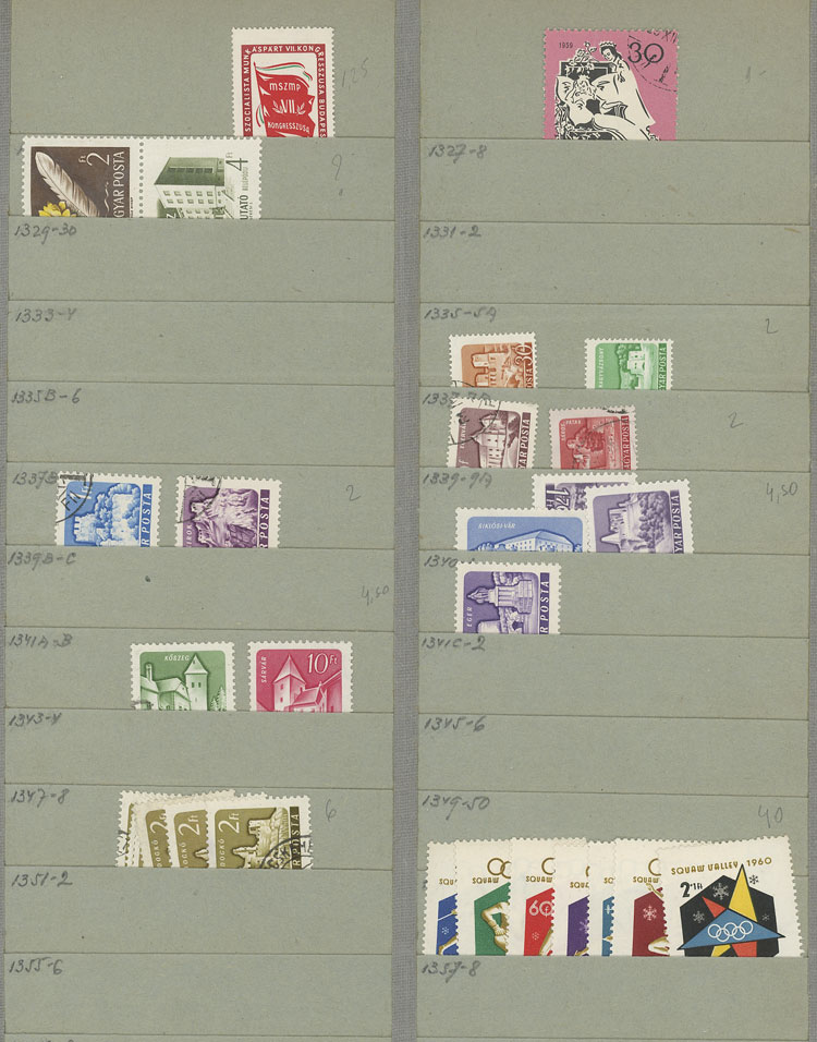 Lot 1611 - Hungary Lots and Collections -  Guillermo Jalil - Philatino Auction # 2629 WORLDWIDE + ARGENTINA: General August auction