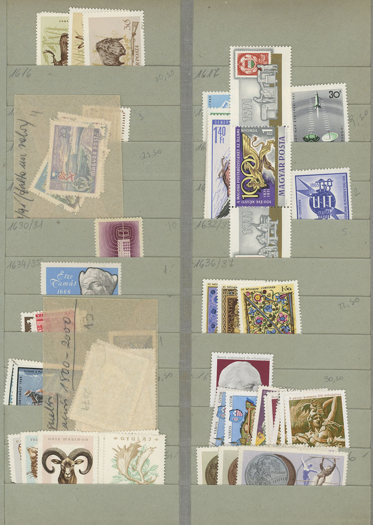 Lot 1611 - Hungary Lots and Collections -  Guillermo Jalil - Philatino Auction # 2629 WORLDWIDE + ARGENTINA: General August auction