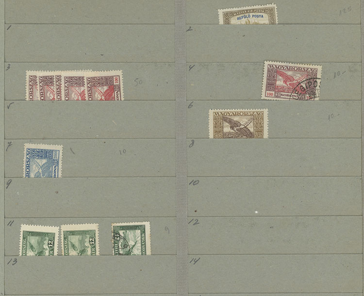 Lot 1611 - Hungary Lots and Collections -  Guillermo Jalil - Philatino Auction # 2629 WORLDWIDE + ARGENTINA: General August auction