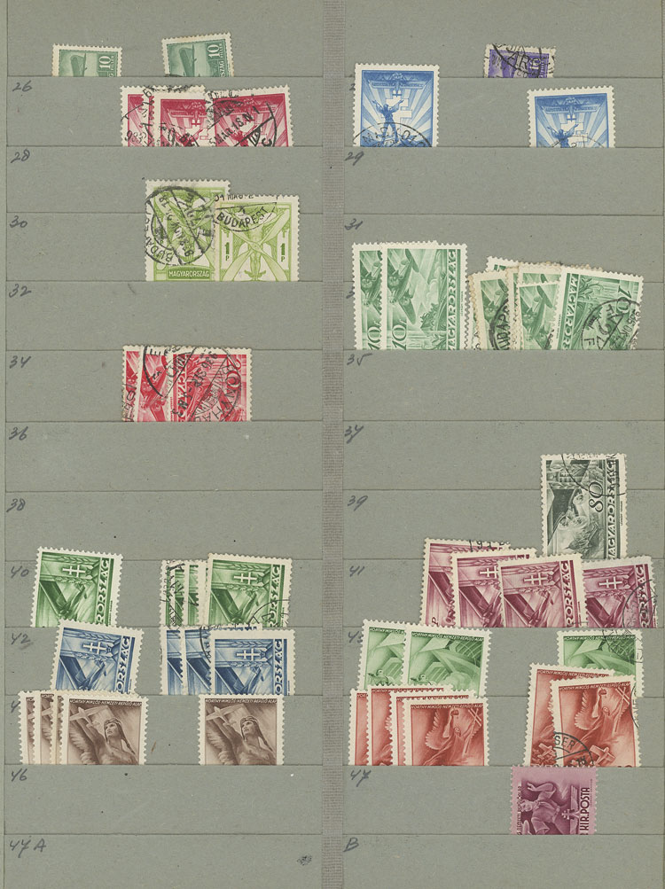 Lot 1611 - Hungary Lots and Collections -  Guillermo Jalil - Philatino Auction # 2629 WORLDWIDE + ARGENTINA: General August auction