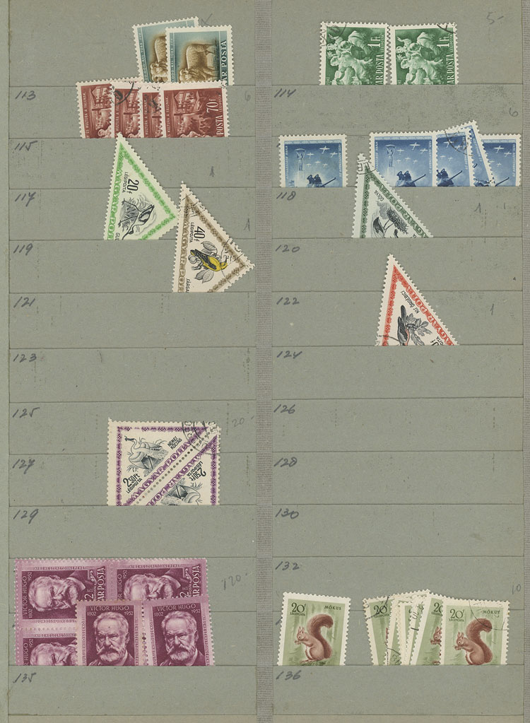 Lot 1611 - Hungary Lots and Collections -  Guillermo Jalil - Philatino Auction # 2629 WORLDWIDE + ARGENTINA: General August auction