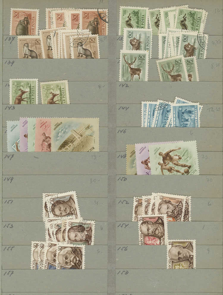 Lot 1611 - Hungary Lots and Collections -  Guillermo Jalil - Philatino Auction # 2629 WORLDWIDE + ARGENTINA: General August auction