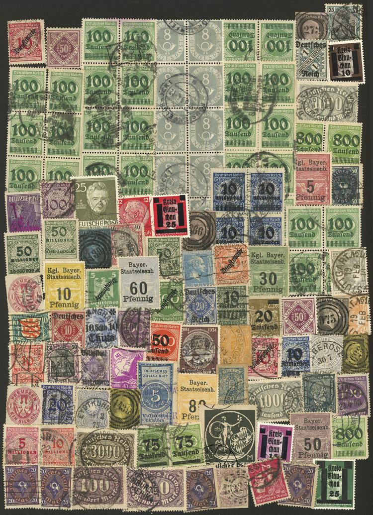 Lot 131 - germany Lots and Collections - Guillermo Jalil - Philatino Auction # 2629 WORLDWIDE + ARGENTINA: General August auction Lot 131 - germany Lots and Collections - Guillermo Jalil - Philatino Auction # 2629 WORLDWIDE + ARGENTINA: General August auction