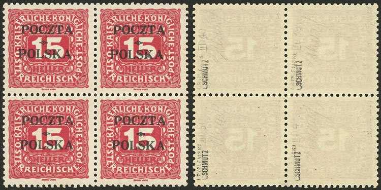 Lot 2120 - Poland Postage due stamps - Guillermo Jalil - Philatino Auction # 2629 WORLDWIDE + ARGENTINA: General August auction Lot 2120 - Poland Postage due stamps - Guillermo Jalil - Philatino Auction # 2629 WORLDWIDE + ARGENTINA: General August auction