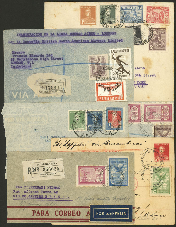 Lot 480 - Argentina postal history -  Guillermo Jalil - Philatino Auction # 2629 WORLDWIDE + ARGENTINA: General August auction