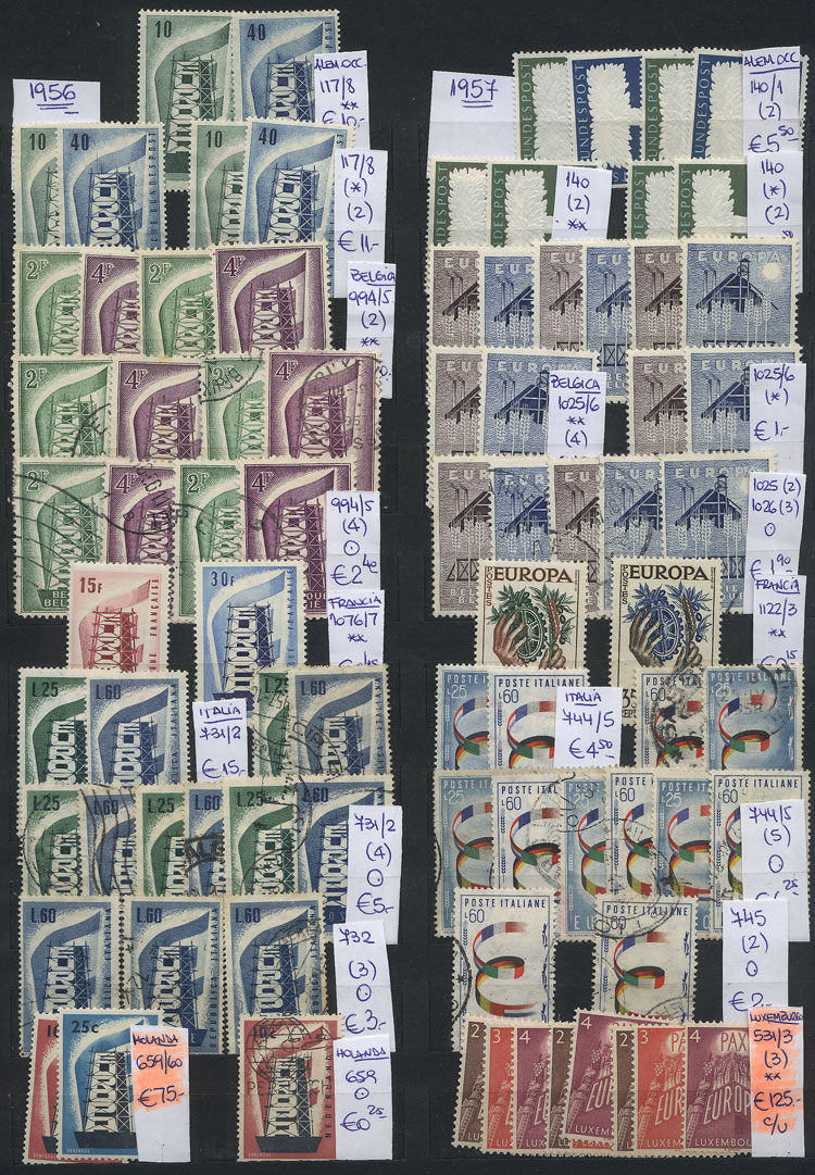 Lot 14 - topic europa Lots and Collections - Guillermo Jalil - Philatino Auction # 2629 WORLDWIDE + ARGENTINA: General August auction Lot 14 - topic europa Lots and Collections - Guillermo Jalil - Philatino Auction # 2629 WORLDWIDE + ARGENTINA: General August auction