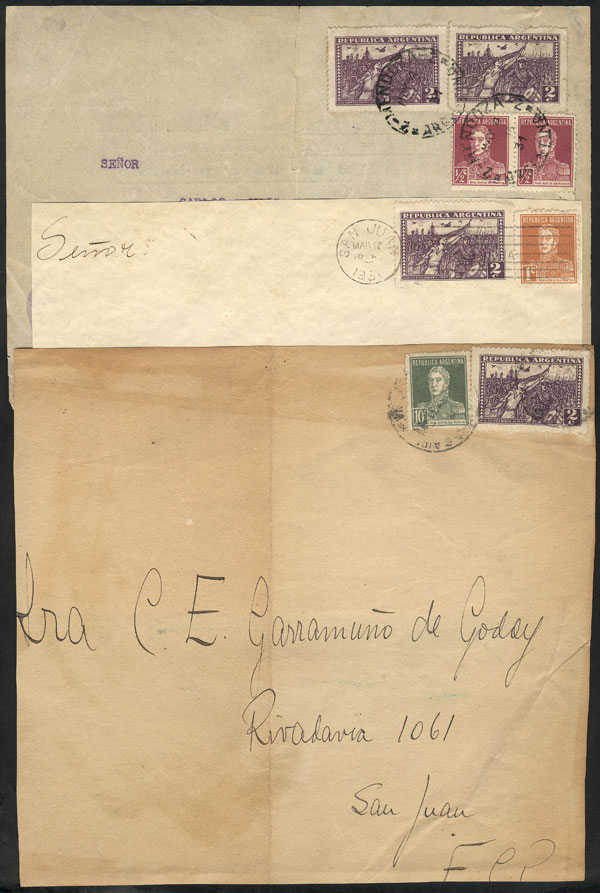 Lot 488 - Argentina postal history -  Guillermo Jalil - Philatino Auction # 2629 WORLDWIDE + ARGENTINA: General August auction