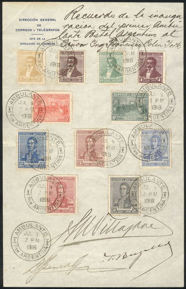 Lot 473 - Argentina postal history - Guillermo Jalil - Philatino Auction # 2629 WORLDWIDE + ARGENTINA: General August auction Lot 473 - Argentina postal history - Guillermo Jalil - Philatino Auction # 2629 WORLDWIDE + ARGENTINA: General August auction