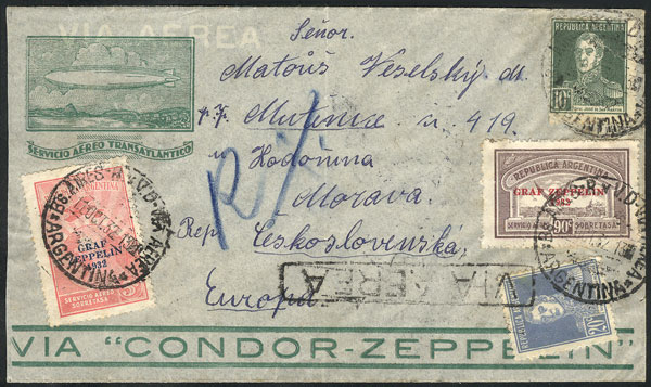 Lot 493 - Argentina postal history -  Guillermo Jalil - Philatino Auction # 2629 WORLDWIDE + ARGENTINA: General August auction