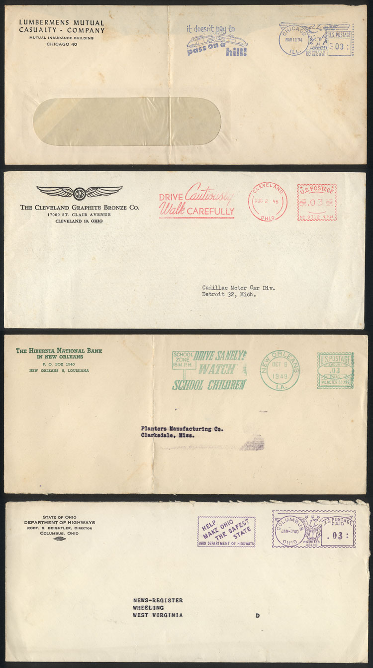 Lot 5 - TOPIC CARS - TRAFFIC SAFETY postal history -  Guillermo Jalil - Philatino Auction # 2629 WORLDWIDE + ARGENTINA: General August auction