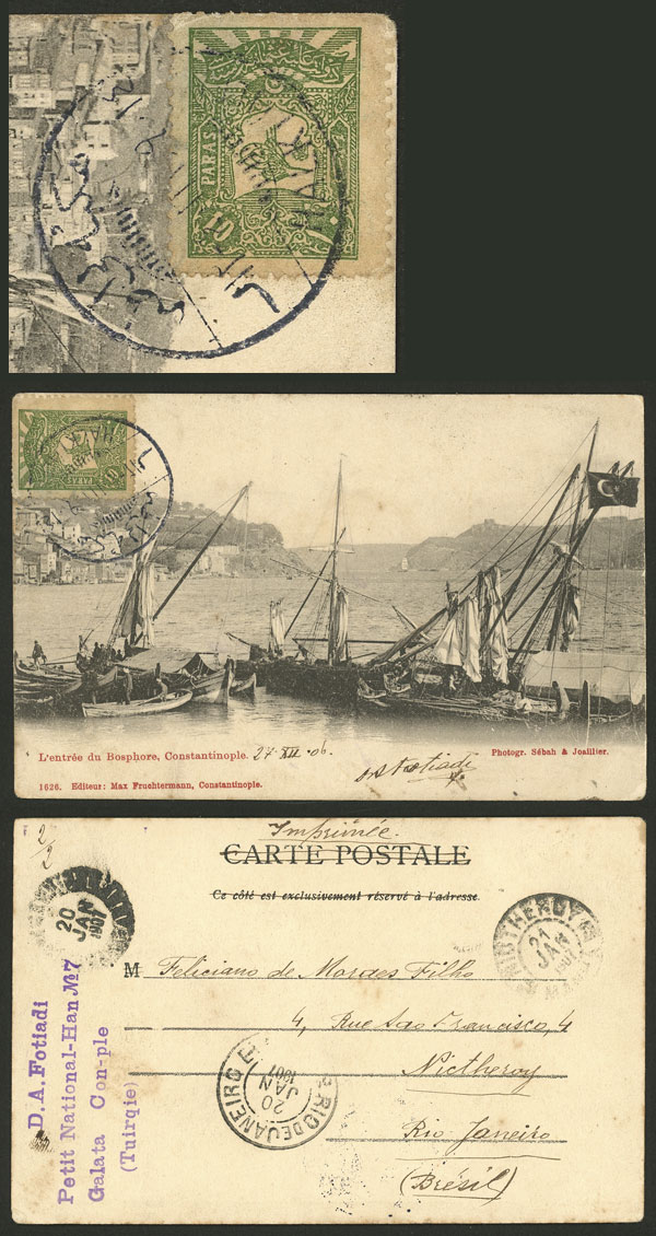 Lot 2371 - Turkey postal history -  Guillermo Jalil - Philatino Auction # 2629 WORLDWIDE + ARGENTINA: General August auction