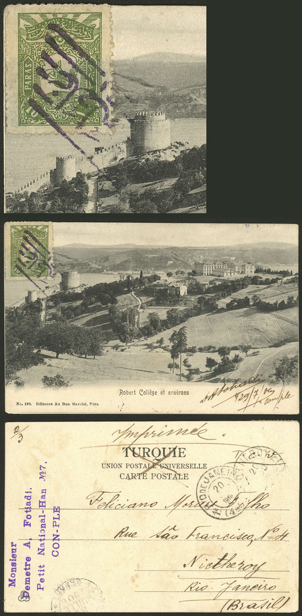 Lot 2368 - Turkey postal history -  Guillermo Jalil - Philatino Auction # 2629 WORLDWIDE + ARGENTINA: General August auction