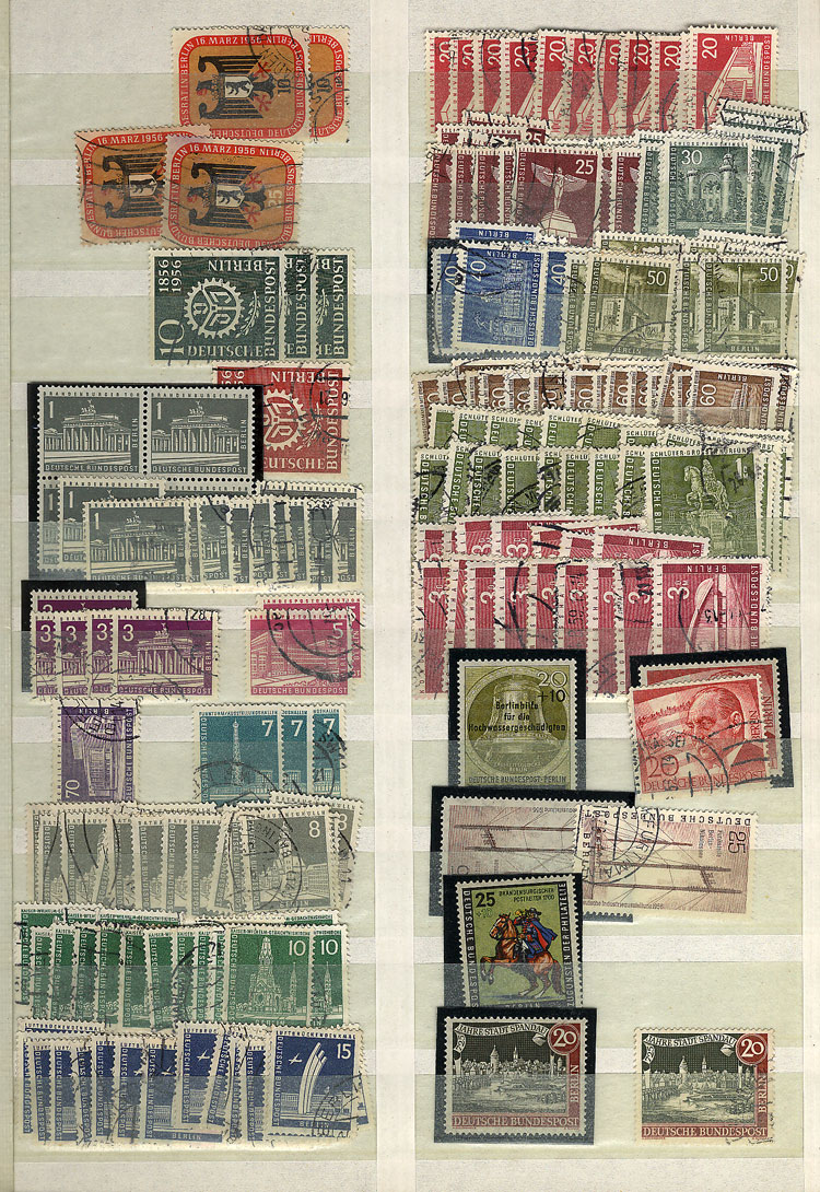 Lot 162 - germany - west berlin Lots and Collections - Guillermo Jalil - Philatino Auction # 2629 WORLDWIDE + ARGENTINA: General August auction Lot 162 - germany - west berlin Lots and Collections - Guillermo Jalil - Philatino Auction # 2629 WORLDWIDE + ARGENTINA: General August auction
