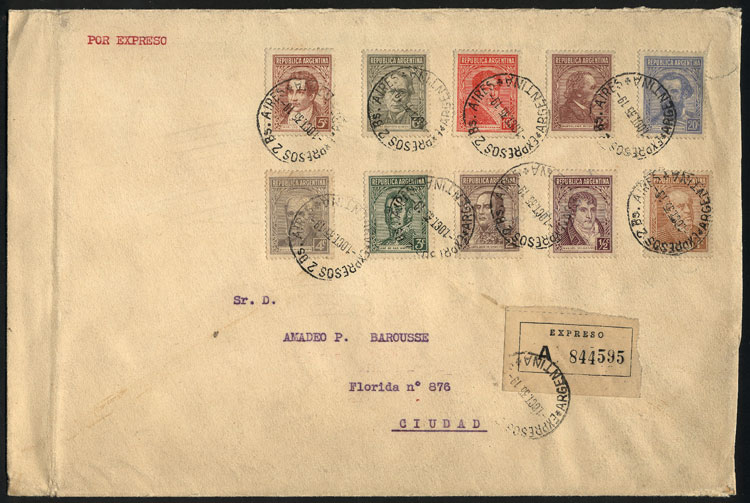 Lot 499 - Argentina postal history -  Guillermo Jalil - Philatino Auction # 2629 WORLDWIDE + ARGENTINA: General August auction