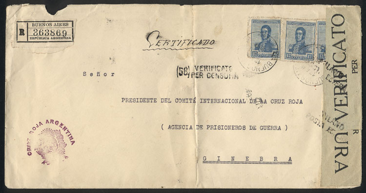 Lot 474 - Argentina postal history - Guillermo Jalil - Philatino Auction # 2629 WORLDWIDE + ARGENTINA: General August auction Lot 474 - Argentina postal history - Guillermo Jalil - Philatino Auction # 2629 WORLDWIDE + ARGENTINA: General August auction