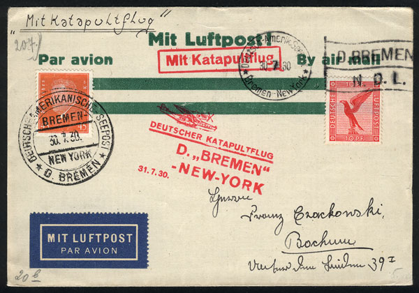 Lot 72 - germany postal history -  Guillermo Jalil - Philatino Auction # 2629 WORLDWIDE + ARGENTINA: General August auction