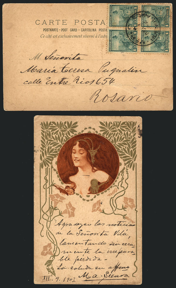 Lot 461 - Argentina postal history - Guillermo Jalil - Philatino Auction # 2629 WORLDWIDE + ARGENTINA: General August auction Lot 461 - Argentina postal history - Guillermo Jalil - Philatino Auction # 2629 WORLDWIDE + ARGENTINA: General August auction