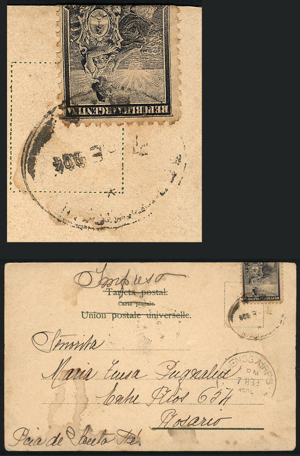 Lot 462 - Argentina postal history - Guillermo Jalil - Philatino Auction # 2629 WORLDWIDE + ARGENTINA: General August auction Lot 462 - Argentina postal history - Guillermo Jalil - Philatino Auction # 2629 WORLDWIDE + ARGENTINA: General August auction