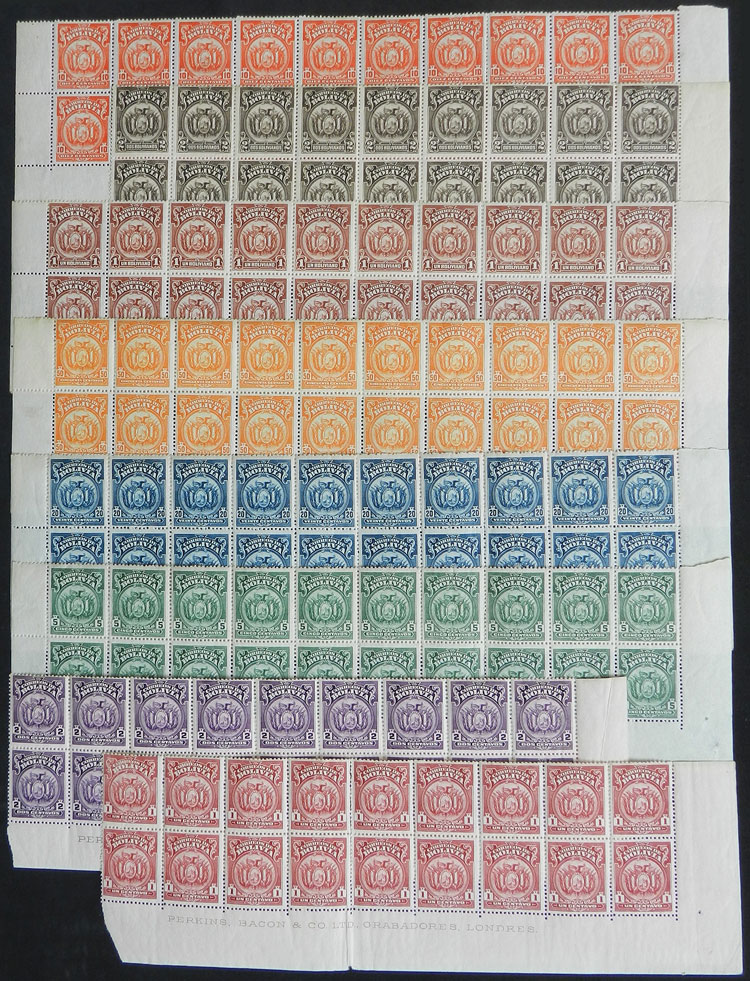 Lot 787 - bolivia general issues -  Guillermo Jalil - Philatino Auction # 2629 WORLDWIDE + ARGENTINA: General August auction