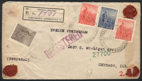 Lot 470 - Argentina postal history - Guillermo Jalil - Philatino Auction # 2629 WORLDWIDE + ARGENTINA: General August auction Lot 470 - Argentina postal history - Guillermo Jalil - Philatino Auction # 2629 WORLDWIDE + ARGENTINA: General August auction