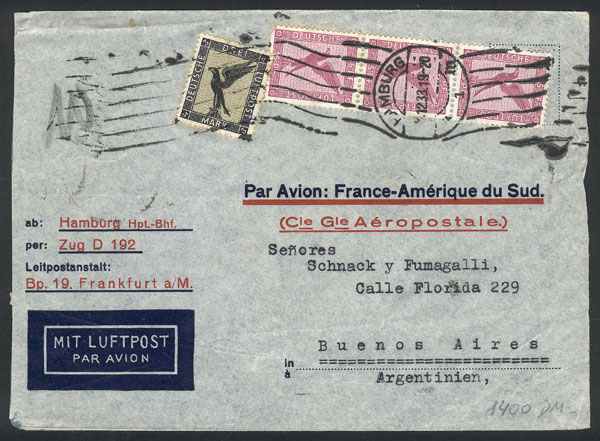Lot 79 - germany postal history - Guillermo Jalil - Philatino Auction # 2629 WORLDWIDE + ARGENTINA: General August auction Lot 79 - germany postal history - Guillermo Jalil - Philatino Auction # 2629 WORLDWIDE + ARGENTINA: General August auction