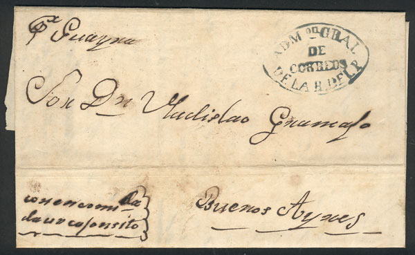 Lot 1945 - Paraguay postal history -  Guillermo Jalil - Philatino Auction # 2629 WORLDWIDE + ARGENTINA: General August auction