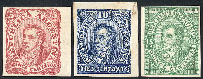Lot 295 - Argentina rivadavias -  Guillermo Jalil - Philatino Auction # 2629 WORLDWIDE + ARGENTINA: General August auction