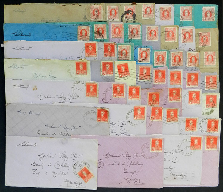 Lot 1097 - Argentina postal history -  Guillermo Jalil - Philatino Auction # 2632 ARGENTINA: Great general auction with very low starts!