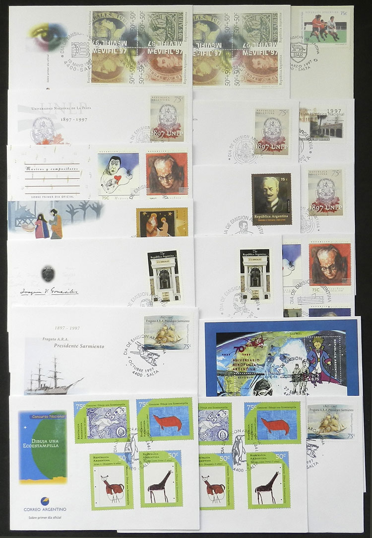 Lot 1194 - Argentina Lots and Collections -  Guillermo Jalil - Philatino Auction # 2632 ARGENTINA: Great general auction with very low starts!