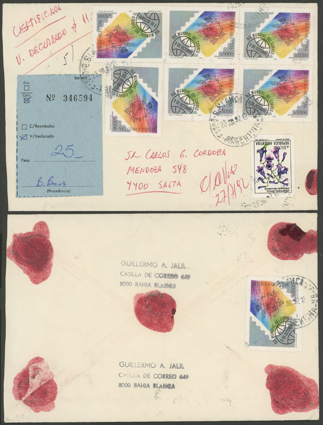 Lot 1152 - Argentina postal history - Guillermo Jalil - Philatino Auction # 2632 ARGENTINA: Great general auction with very low starts! Lot 1152 - Argentina postal history - Guillermo Jalil - Philatino Auction # 2632 ARGENTINA: Great general auction with very low starts!