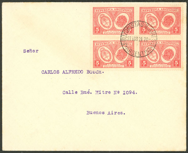 Lot 1098 - Argentina postal history -  Guillermo Jalil - Philatino Auction # 2632 ARGENTINA: Great general auction with very low starts!