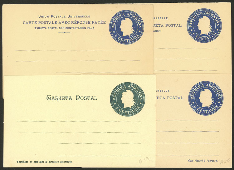 Lot 1040 - Argentina postal stationeries - Guillermo Jalil - Philatino Auction # 2632 ARGENTINA: Great general auction with very low starts! Lot 1040 - Argentina postal stationeries - Guillermo Jalil - Philatino Auction # 2632 ARGENTINA: Great general auction with very low starts!