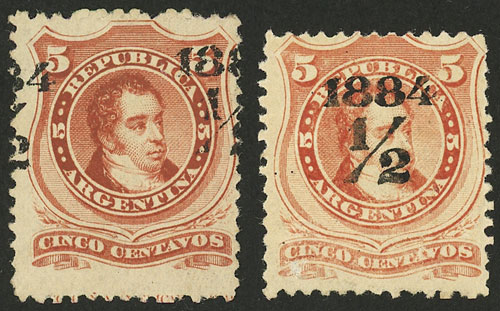 Lot 138 - Argentina general issues -  Guillermo Jalil - Philatino Auction # 2632 ARGENTINA: Great general auction with very low starts!