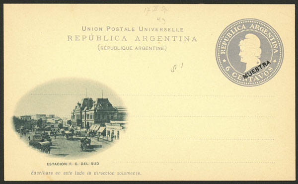 Lot 1029 - Argentina postal stationeries - Guillermo Jalil - Philatino Auction # 2632 ARGENTINA: Great general auction with very low starts! Lot 1029 - Argentina postal stationeries - Guillermo Jalil - Philatino Auction # 2632 ARGENTINA: Great general auction with very low starts!