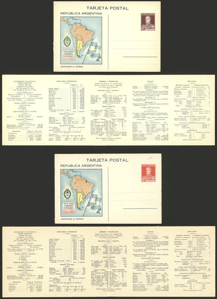 Lot 1045 - Argentina postal stationeries - Guillermo Jalil - Philatino Auction # 2632 ARGENTINA: Great general auction with very low starts! Lot 1045 - Argentina postal stationeries - Guillermo Jalil - Philatino Auction # 2632 ARGENTINA: Great general auction with very low starts!