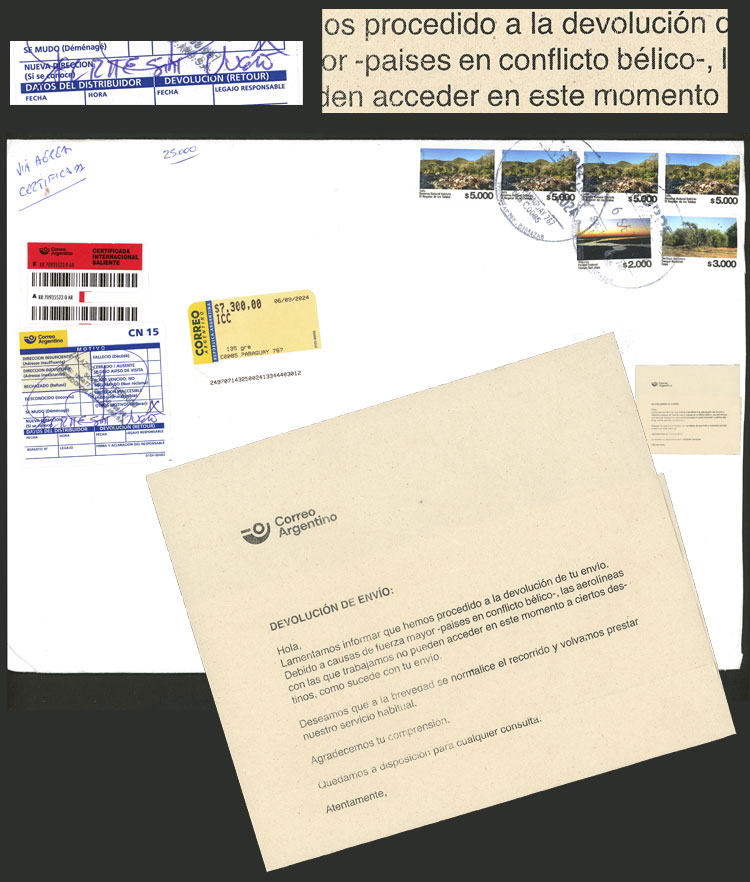 Lot 1164 - Argentina postal history - Guillermo Jalil - Philatino Auction # 2632 ARGENTINA: Great general auction with very low starts! Lot 1164 - Argentina postal history - Guillermo Jalil - Philatino Auction # 2632 ARGENTINA: Great general auction with very low starts!