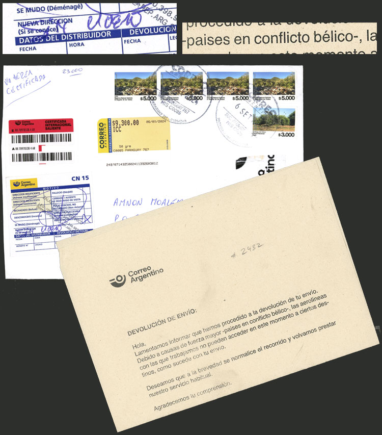 Lot 1163 - Argentina postal history - Guillermo Jalil - Philatino Auction # 2632 ARGENTINA: Great general auction with very low starts! Lot 1163 - Argentina postal history - Guillermo Jalil - Philatino Auction # 2632 ARGENTINA: Great general auction with very low starts!