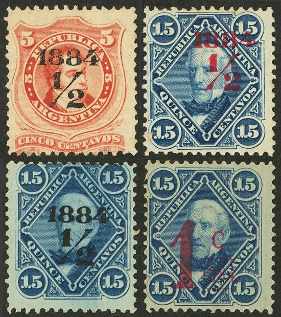 Lot 137 - Argentina general issues -  Guillermo Jalil - Philatino Auction # 2632 ARGENTINA: Great general auction with very low starts!