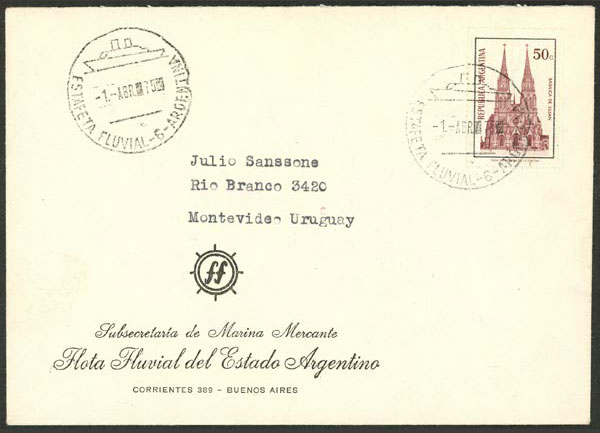 Lot 1144 - Argentina postal history -  Guillermo Jalil - Philatino Auction # 2632 ARGENTINA: Great general auction with very low starts!